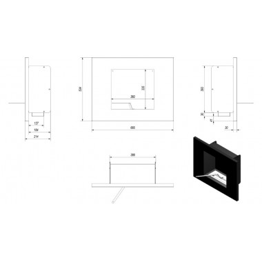 Биокамин Quat Qube