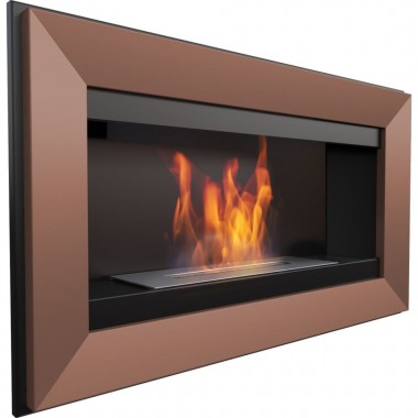Биокамин Charile (чёрный, горизонталь, вертикаль, медь)