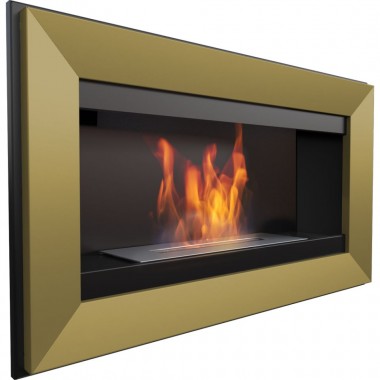 Биокамин Charile (чёрный, горизонталь, вертикаль, медь)