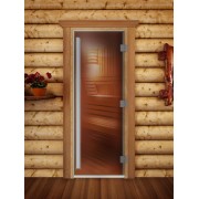 Стеклянная дверь DoorWood «Престиж» для сауны 1900\800