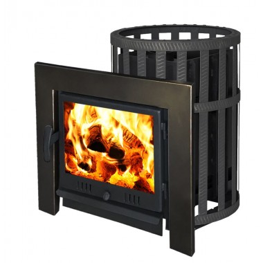 Печь для бани Берёзка ФЛАГМАН 24 (СЕТЧАТЫЙ КОЖУХ)