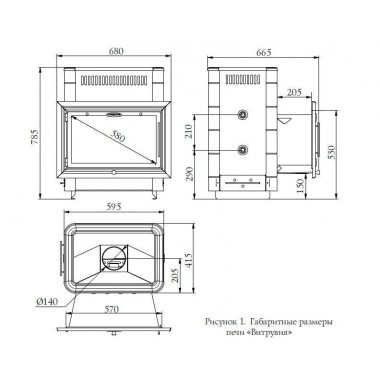 Печь банная Термофор Витрувия II Inox БСЭ ТО терракота