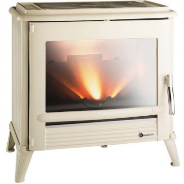 Печь-камин Invicta Le Modena Emaille Ivoire, 10 kW (слоновая кость)