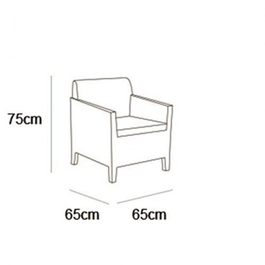 КОМПЛЕКТ САДОВОЙ МЕБЕЛИ ORLANDO 2 - SEATER