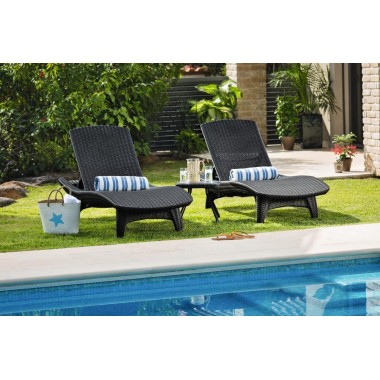 ШЕЗЛОНГ KETER SUN LOUNGER PACIFIC капучино