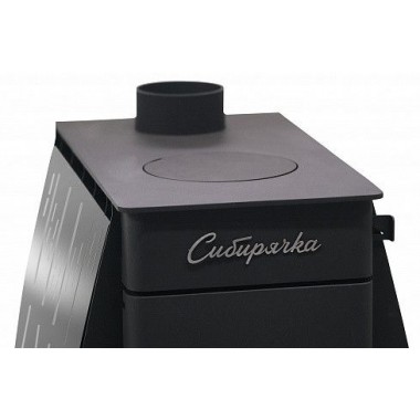 Воздухогрейная печь Сибирячка-6 с кожухом из нержавеющей стали