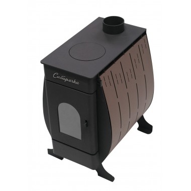 Воздухогрейная печь Сибирь "Сибирячка-9" с окрашенным кожухом