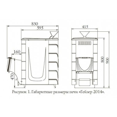   	 ПБ Гейзер 2014 Inox ДА ЗК ТО терракота