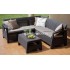 УГЛОВАЯ МЕБЕЛЬ ДЛЯ САДА CORFU RELAX SET, Графит