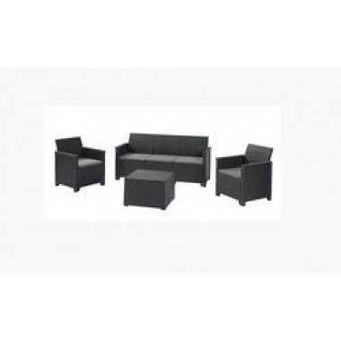 КОМПЛЕКТ МЕБЕЛИ "EMMA STORE 3 SEATER", ГРАФИТ