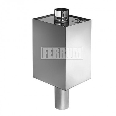 Бак "Комфорт" (AISI 201/1.0) прямоугольный на трубе 55л Ф115