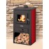 Печь-камин Blist Oganj красная (чугунная дверца)