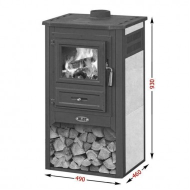 Печь-камин Blist Konzul красная