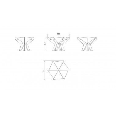 Кострище садовое HEX