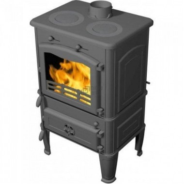 Чугунная печь-камин Dacha I (Патина Медь)