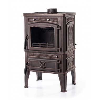 Чугунная печь-камин Dacha I (Патина Медь)