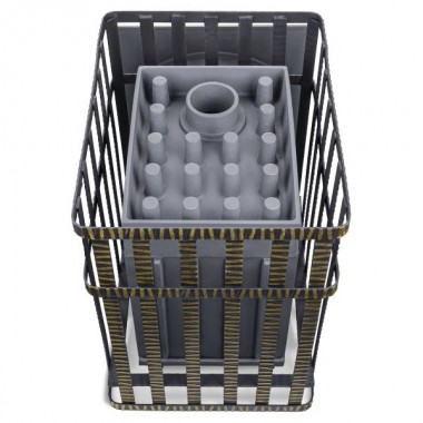 ХХХХХХХХПечь чугунная для бани Гефест Гроза 24 (П) в сетке