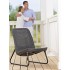 НАБОР УЛИЧНОЙ МЕБЕЛИ (2 КРЕСЛА, СТОЛИК) RIO PATIO SET, ГРАФИТ