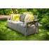СКАМЬЯ ТРЕХМЕСТНАЯ CORFU II MAX LOVE SEAT, КАПУЧИНО