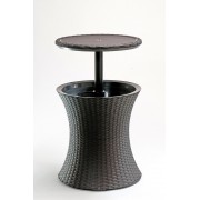 СТОЛ-ХОЛОДИЛЬНИК "COOL BAR RATTAN" (КУЛ БАР РАТТАН), КОРИЧНЕВЫЙ