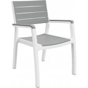 СТУЛ HARMONY ARMCHAIR, БЕЛЫЙ/СЕРЫЙ