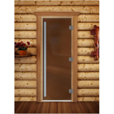 Стеклянная дверь DoorWood «Престиж» Бронза Матовая 600х1800