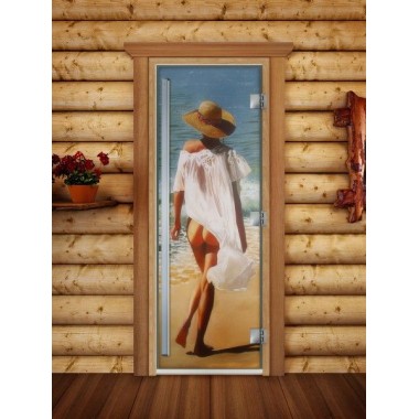 Стеклянная дверь DoorWood «Престиж» ФОТОПЕЧАТЬ