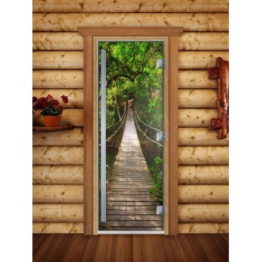 Стеклянная дверь DoorWood «Престиж» ФОТОПЕЧАТЬ