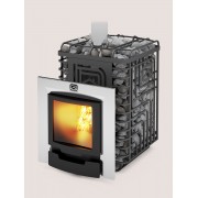 Печь СИБИРСКИЙ УТЕС-20 ЛП Профи Панорама (без двери 16"/обрамления) (2019)