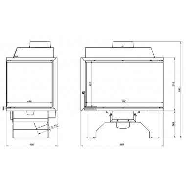 КАМИННАЯ ТОПКА KFD ECO ILUX 90 R
