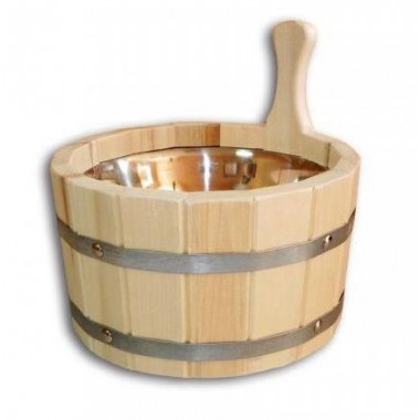 Ушат "шайка" 3л. с нержавеющей вставкой (ЛТ-10)