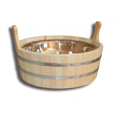 Шайка двуручная 17л.с нержавеющей вставкой (ШН-17)