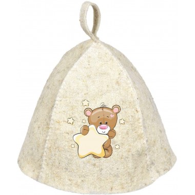 Шапка банная детская "Мишка"