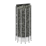 SAWO Электрическая печь TOWER вертикальная, пристенная, 10,5 кВт, TH9-105NS-WL-P , выносной пульт (пульт и блок мощности докупаются отдельно)