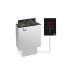 Электрическая печь SAWO NORDEX Mini NRMN-36Ni2-Z (3,6 кВт, внутри оцинковка, снаружи нержавейка), выносной пульт (встроенный блок мощности, пульт покупает