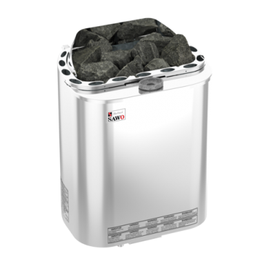 Электрическая печь SAWO SCANDIA COMBI SCAC-80NS-Z (8 кВт, с парогенератором, внутри оцинковка, снаружи нержавейка), выносной пульт (пульт и блок мощности д