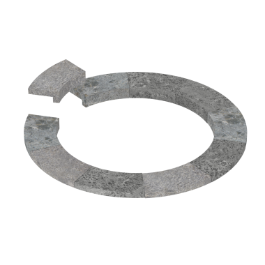 SAWO Монтажный фланец для печи TOWER TH9, ARI6 & PNX6, талькохлорит, арт. TH-COLLAR-S9