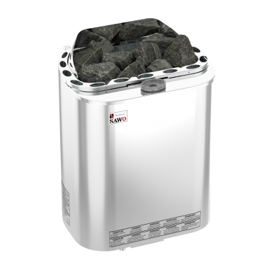 Электрическая печь SAWO SCANDIA COMBI SCAC-60NS-Z (6 кВт, с парогенератором,внутри оцинковка, снаружи нержавейка), выносной пульт (пульт и блок мощности д