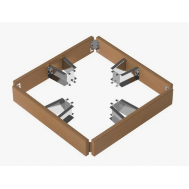 SAWO Защитное ограждение для печи CUBOS, кедр, артикул CUB-GUARD-W3-D