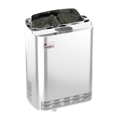 Электрическая печь SAWO MINI COMBI MNC-36NS-Z (3,6 кВт, с парогенератором, внутри оцинковка, снаружи нержавейка), выносной пульт (пульт и блок мощности до
