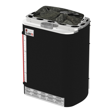 SAWO Электрическая печь PREMIUM,MINI COMBI из нержавеющей стали,с индикатором уровня воды,3 кВт MNC-30NS-P-F , выносной пульт (пульт и блок мощности докупаю
