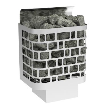 SAWO Электрическая печь Krios настенная, 4,5 кВт, нерж. сталь, артикул KRI-45NS-P, выносной пульт (пульт и блок мощности докупаются отдельно)