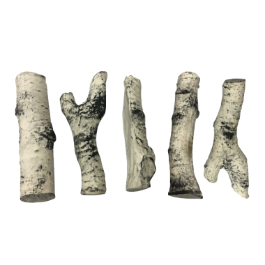 Керамические дрова береза (ZeFire) - 5 шт