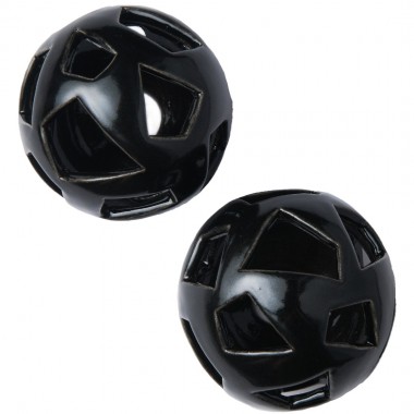 Шары черные с трапецевидными отверстиями - 2 шт. (ZeFire)
