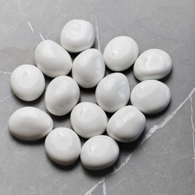 Камни белые маленькие - 14 шт. (ZeFire)