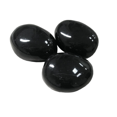 Декоративные керамические камни черные 14 шт (ZeFire)