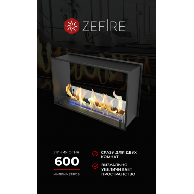 Биокамин сквозной Standart 900 (ZeFire)