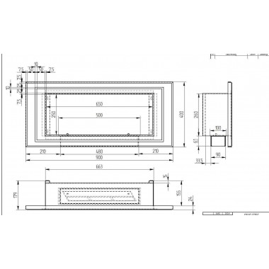 Биокамин Sirius 900 (ZeFire)