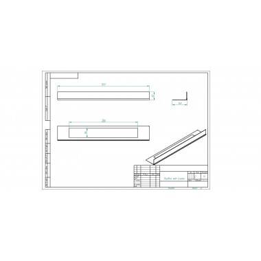 Стекло декоративное для биокаминов Elliot 1200 Long, Sirius 1200 Long и Flagman 1000 Long (Zefire)