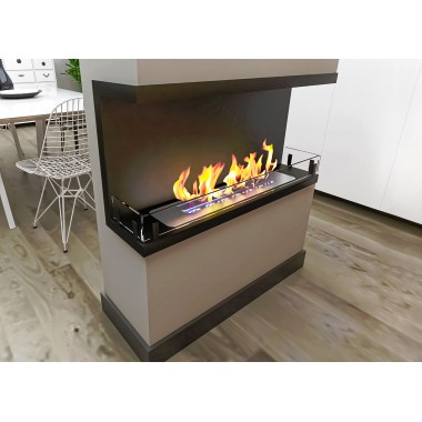 Биокамин Contour торцевой 900 (Estetic Flame)